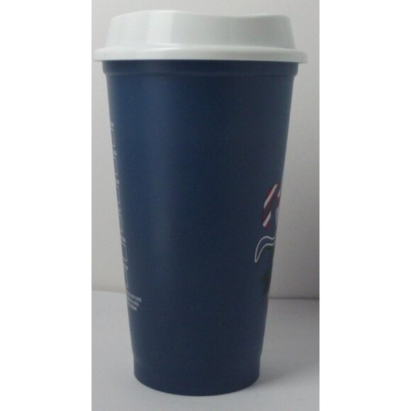 Starbucks Color-Changing Cup Blue Christmas 16 Oz. Reusable Plastic With Lid - Picture 6 of 10